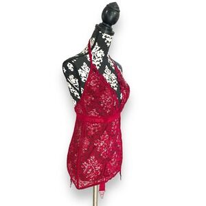 Victoria's Secret Red Lace Chemise